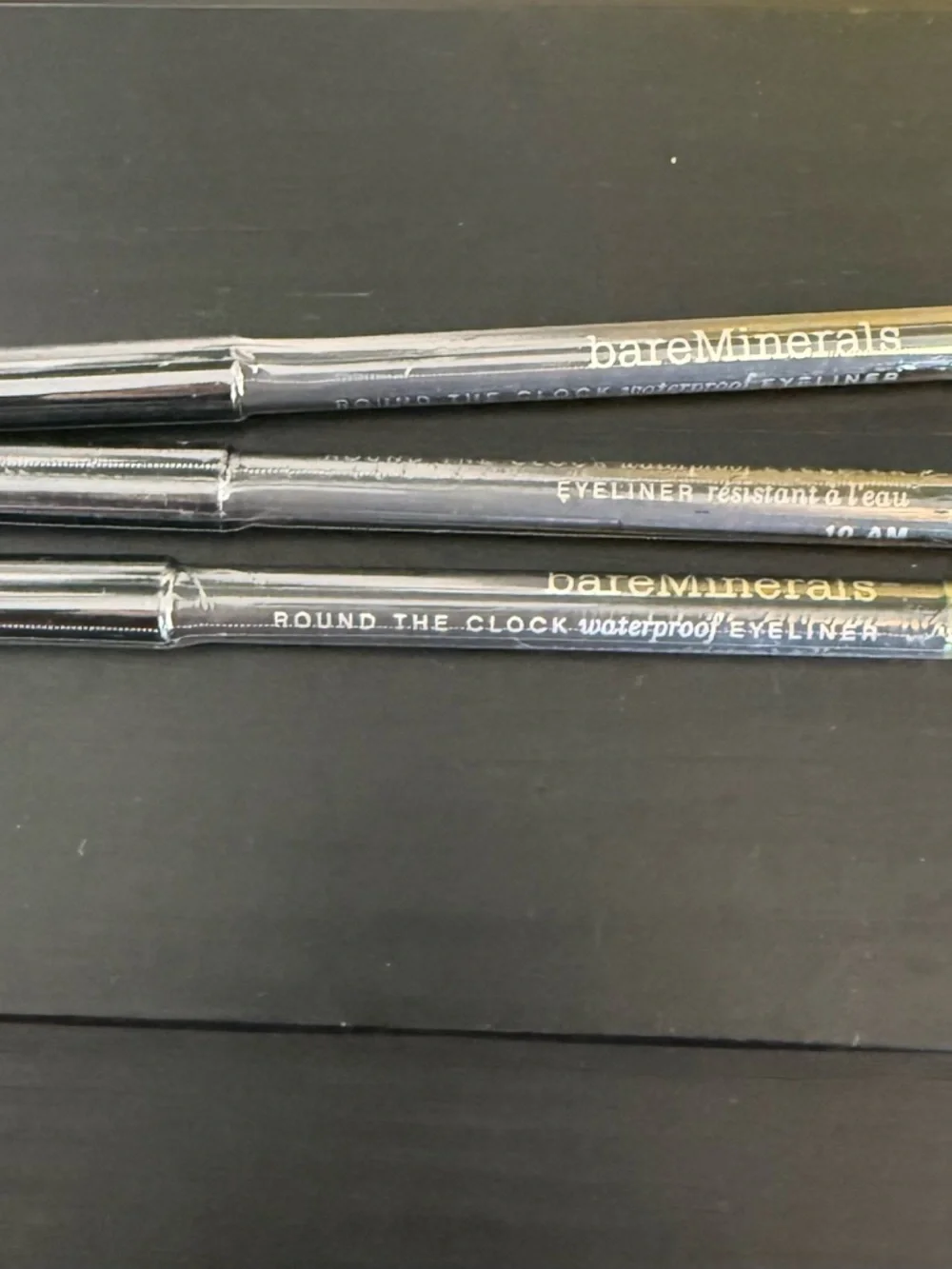 bareMinerals Round The Clock Eyeliner - Olive Green- set of 3